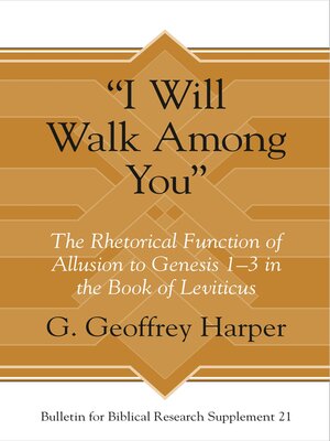 cover image of "I Will Walk Among You"